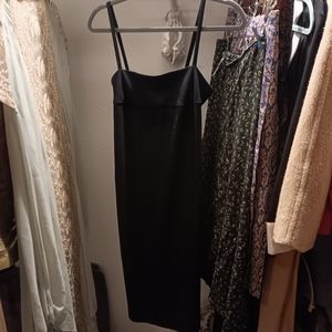 Liz Claiborne cocktail dress black straps